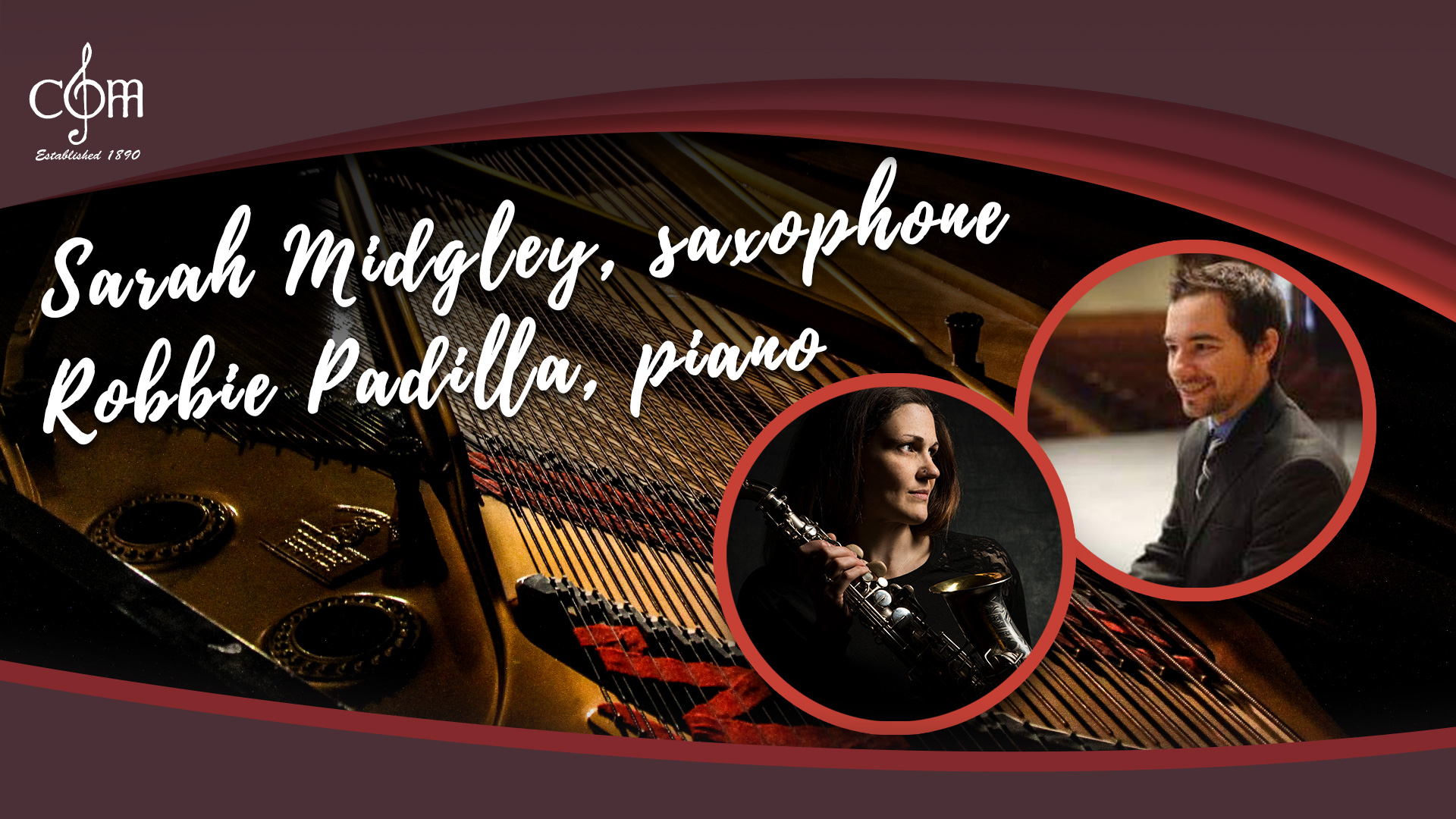 Sarah Midgley, saxophone; Robbie Padilla, piano