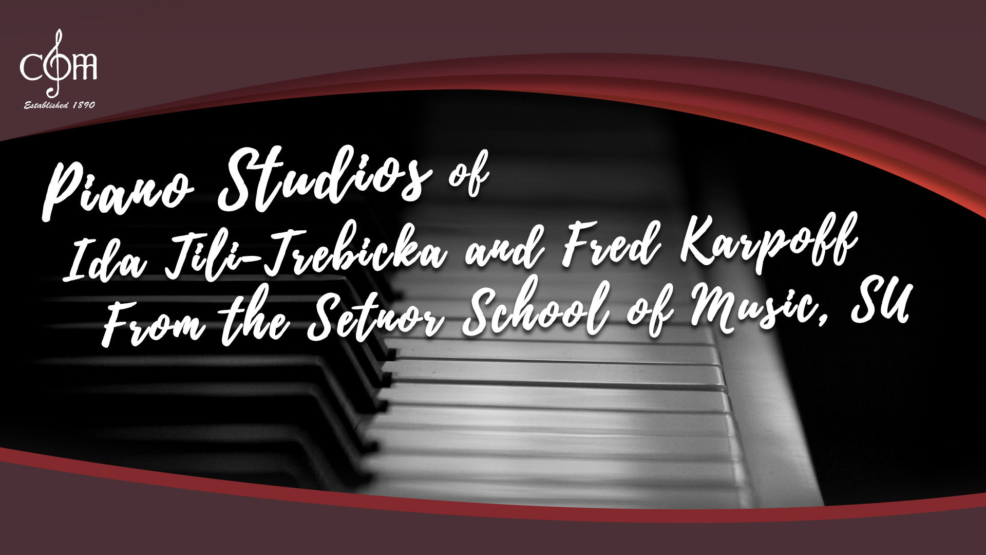 Piano studios of Ida Tili-Trebicka and Fred Karpoff from the Setnor School of Music