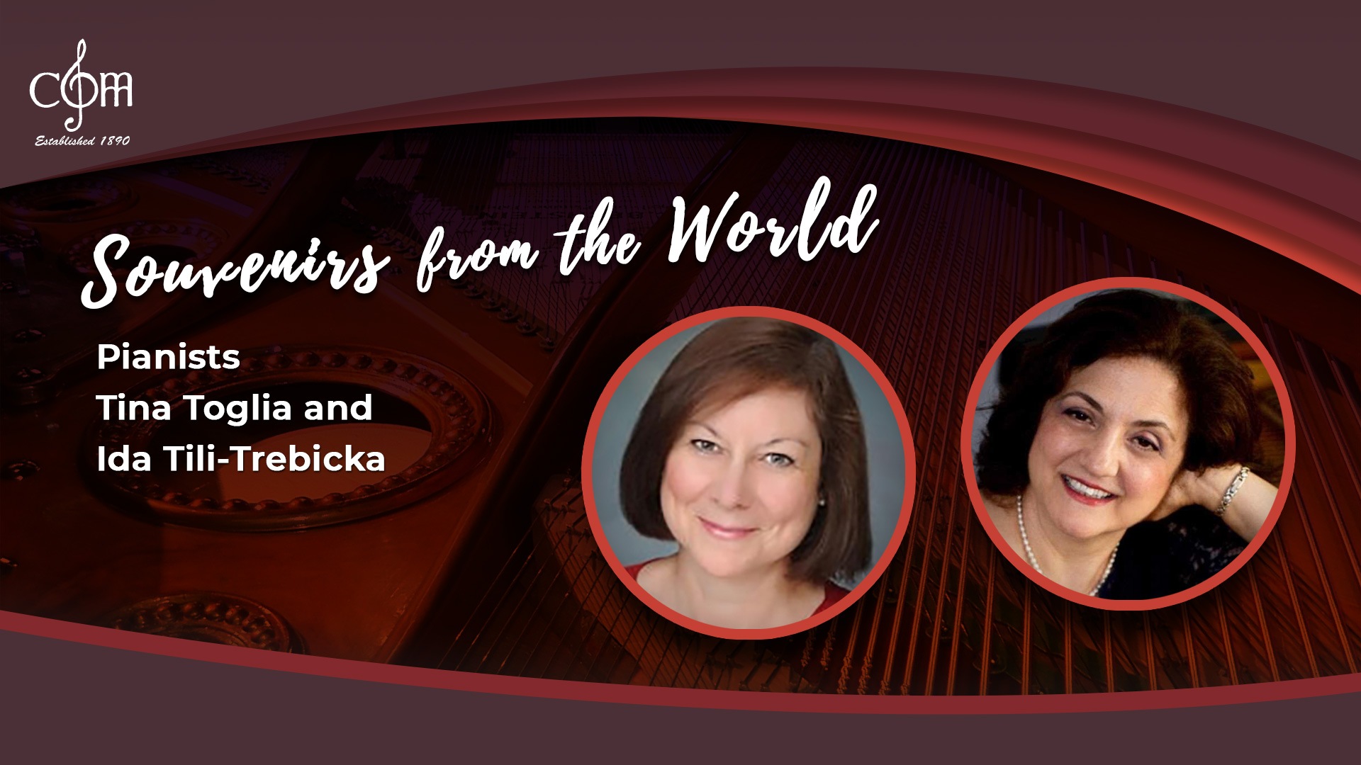 CMM Live! “Souvenirs from the World” with pianists Tina Toglia & Ida Tili-Trebicka